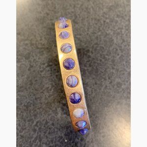 Gold Bracelet with lavender stones